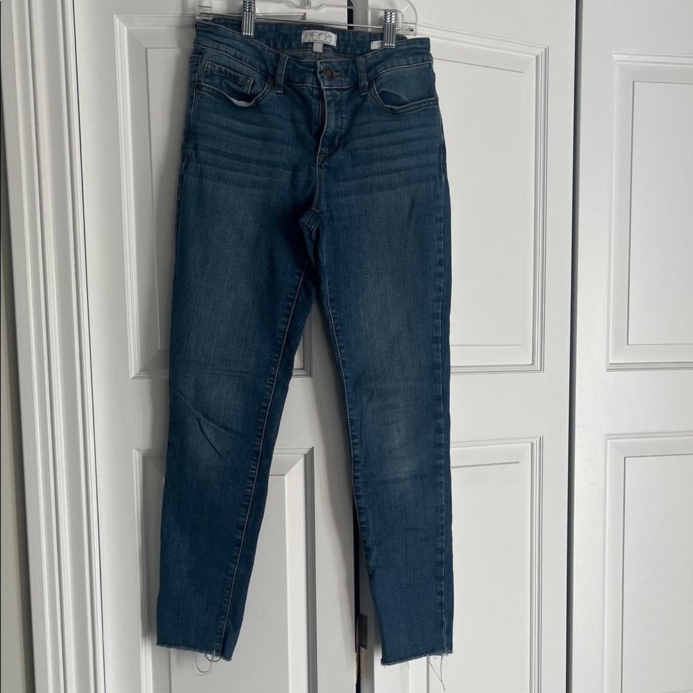 Sofia by Sofia Vergara Dark Blue Ankle Jeans